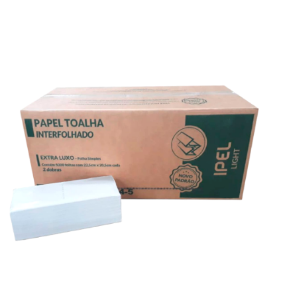 Toalha interfolhada dupla e simples c/2.000